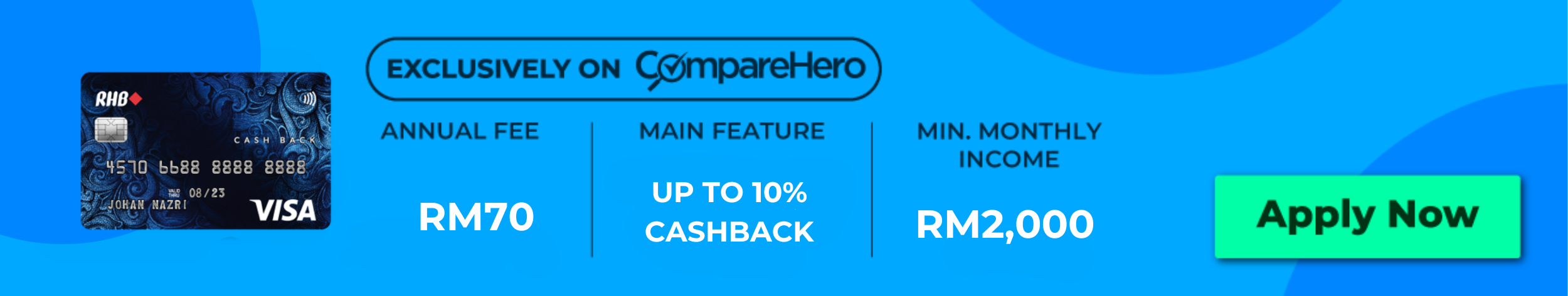 RHB Cashback Visa BANNER