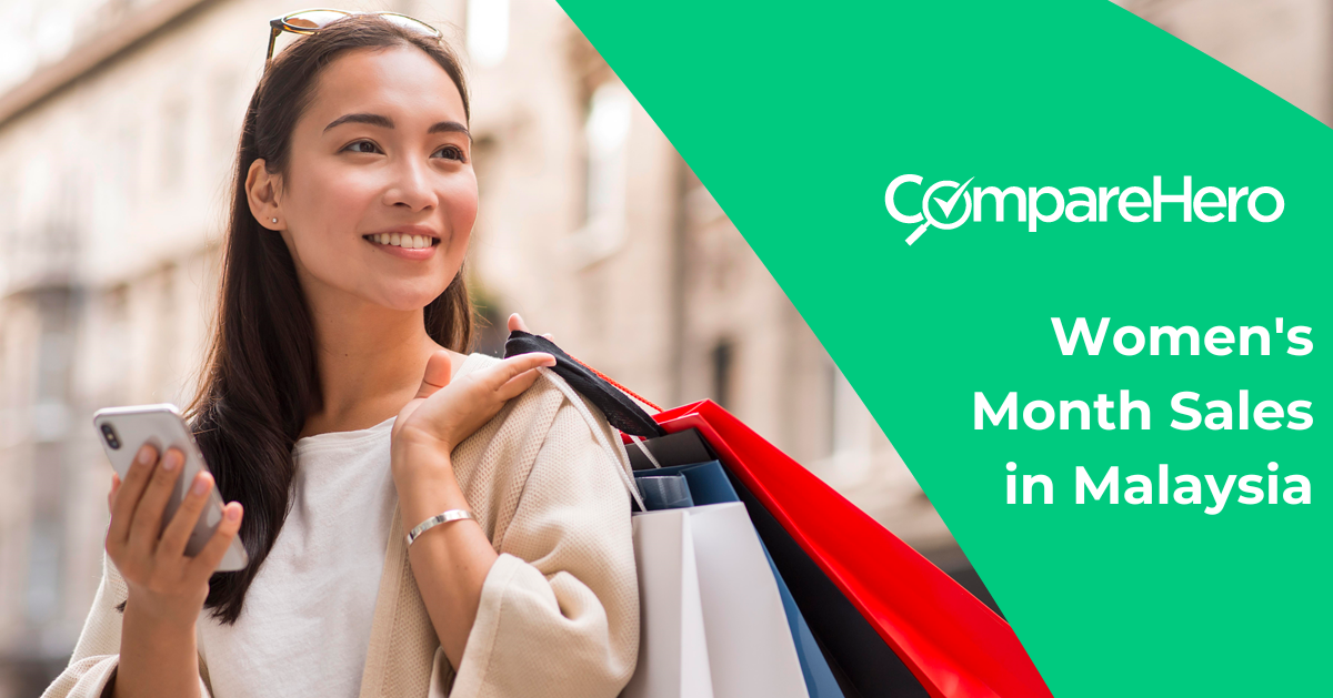 smiling woman with shopping bags sales Malaysia 2024