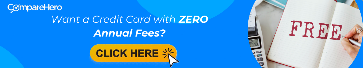 ZERO annual fees CC banner