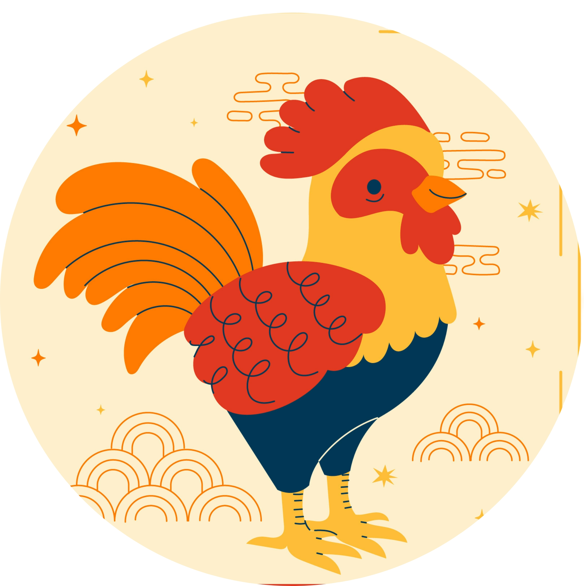 Zodiac rooster