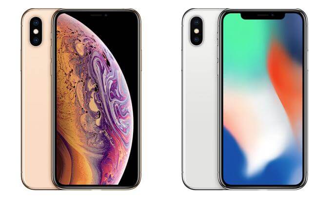 iPhone X comparison iPhone XS